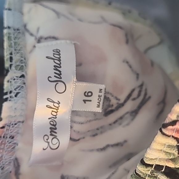 Girls Floral Jumpsuit Size 16 - Picture 5 of 7